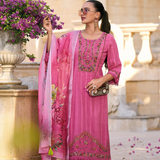 Mahira Pink Suit Set with Dupatta