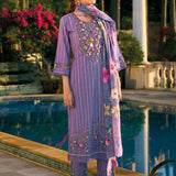 Zoya Purple Suit Set with Dupatta